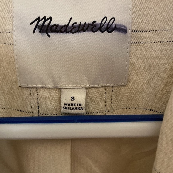 NWT Madewell Caldwell Double Breasted Blazer in Ghent Plaid size S - Picture 9 of 15
